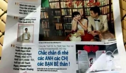 Thiệp mời cưới ấn tượng, mang phong cách 1 tờ báo của cặp đôi xứ Nghệ