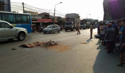 Nhiều người truy đuổi xe container tông chết người bỏ chạy