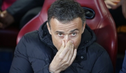 HLV Enrique tâm phục khẩu phục trước Atletico Madrid