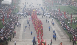 Lễ hội Đền Hùng - Giỗ tổ Hùng Vương năm 2016 bắn pháo hoa tầm cao