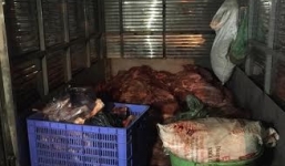 Gần 4 tạ thịt lợn không qua kiểm dịch bị bắt giữ