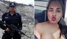 Khoe ngực trong xe tuần tra, nữ cảnh sát Mexico có thể bị đuổi việc