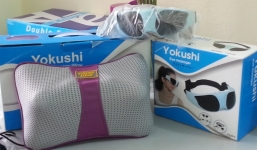 Gối massage Trung Quốc đột lốt Nhật Bản bán giá “trên trời”