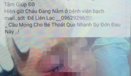 Sự thật tin bé gái mồ côi bố mẹ, ngã vào lưỡi cuốc cấp cứu ở BV Bạch Mai