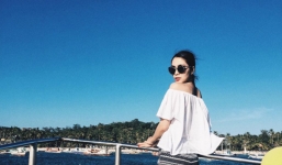 Tăng Thanh Hà tận hưởng kỳ nghỉ tại Philippines