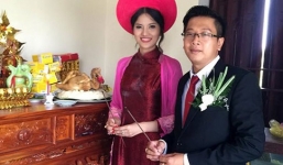 'Gái quê' Lê Thị Phương rạng rỡ bên chồng trong lễ hỏi