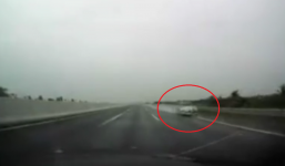 Ô tô phóng bạt mạng ngược chiều trên cao tốc Hải Phòng – Hà Nội