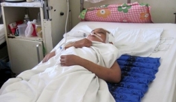 Chồng đánh vợ chấn thương sọ não, hôn mê sâu