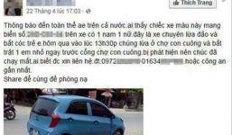 Tung tin bắt cóc “hụt” trẻ em trên Facebook, bị công an triệu tập