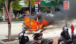 Kinh nghiệm xử lý khi xe máy bỗng nhiên bốc cháy