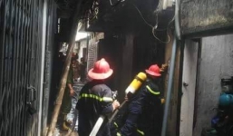 Hà Nội: Cháy lớn ở phố Thái Hà, một người bị thương