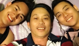 Facebook sao: Hoài Linh hào hứng selfie cùng con nuôi và con ruột