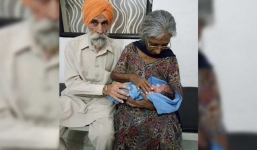 Cụ bà 70 tuổi sinh con đầu lòng