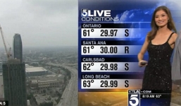 Nữ MC bị yêu cầu mặc thêm áo khi đang dẫn bản tin trực tiếp