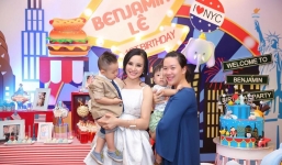 Vy Oanh tổ chức tiệc sinh nhật hoành tráng cho con trai