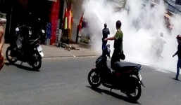 Tìm thân nhân nam thanh niên nghi “ngáo đá” tự thiêu ở cửa hàng gas