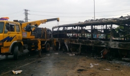 Vụ tai nạn ở Bình Thuận, 12 người chết: Thi thể nạn nhân cháy đen