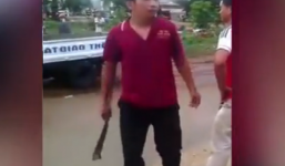Bắt thanh niên chém đứt gân tay công an