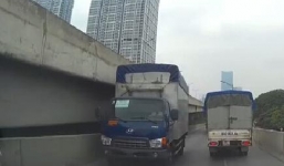 Xác định danh tính tài xế xe tải 'phi' ngược chiều vào đường cao tốc