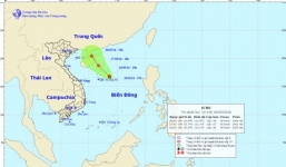 Áp thấp nhiệt đới giật cấp 8 trên Biển Đông