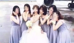 Rước dâu bằng chuyên cơ riêng gây náo loạn phi trường