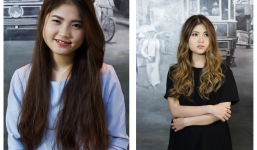 2 nữ sinh trường báo 'biến thành người khác' sau khi đổi kiểu tóc, trang phục