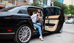 Ngọc Trinh một mình về Bắc Ninh đi sự kiện