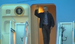 Video: Obama đáp chuyên cơ về Mỹ, kết thúc chuyến công du châu Á