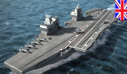 Video: Cận cảnh tàu sân bay khổng lồ của Anh
