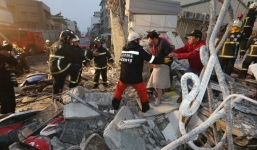 Đài Loan rung chuyển vì động đất 7,2 độ Richter