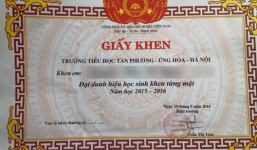 Trường tiểu học ở Hà Nội thu hồi 149 giấy khen 'từng mặt'