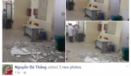 Thêm thông tin vụ vữa trần bệnh viện nhi TW rơi