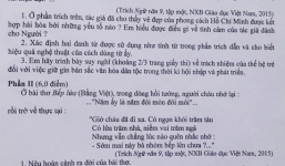 Đáp án đề thi tuyển sinh vào lớp 10 môn văn năm 2016 TP Hà Nội