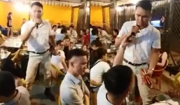 Sự thật clip người hát rong bị tạt bia vào mặt 