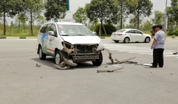 Tử vong do đập đầu vào dải phân cách sau cú va chạm taxi