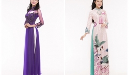 Thí sinh HHVN khoe dáng kiêu sa trong tà áo dài