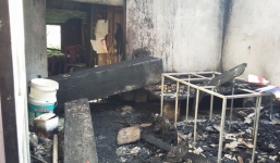 Nhà bị thiêu rụi trong đêm, hai cụ già tử vong ở Nghệ An