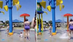 Video: Sốc với cảnh bảo mẫu dội nước lên đầu bé gái 7 tháng tuổi