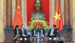 Chủ tịch nước Trần Đại Quang tiếp Ủy viên Quốc vụ TQ Dương Khiết Trì