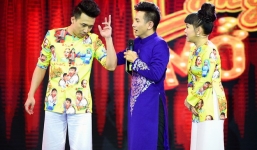 Việt Hương 'cười hả hê'  khi Trấn Thành ngã trên sân khấu