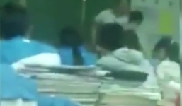 Phẫn nộ clip thầy giáo đánh học sinh không thương tiếc