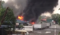 Cháy lớn ở cây xăng Đền Lừ, Hà Nội