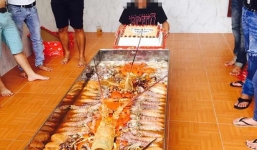 Đại gia Cà Mau chơi trội với nồi lẩu hải sản 38 triệu dài 2 mét