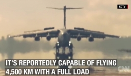 Cận cảnh siêu máy bay vận tải đầu tiên do Trung Quốc sản xuất