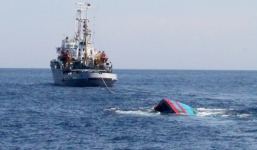 Hai tàu nước ngoài đâm chìm tàu cá Quảng Ngãi, ngăn không cho cứu người