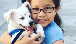 Tình bạn đặc biệt của bé gái 10 tuổi và chú chó điếc gây xúc động dân mạng