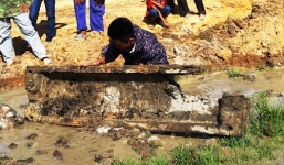 Phát hiện ngôi mộ thuyền cổ tại Hà Tĩnh