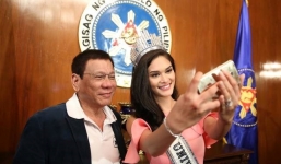 Hoa hậu Hoàn vũ diện kiến tân Tổng thống Philippines