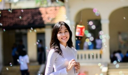 Hoa khôi Áo dài nữ sinh 2015 đạt 25,75 điểm thi THPT quốc gia