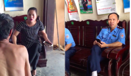 Cán bộ giao thông trách mắng người dân vì tự ý vá đường